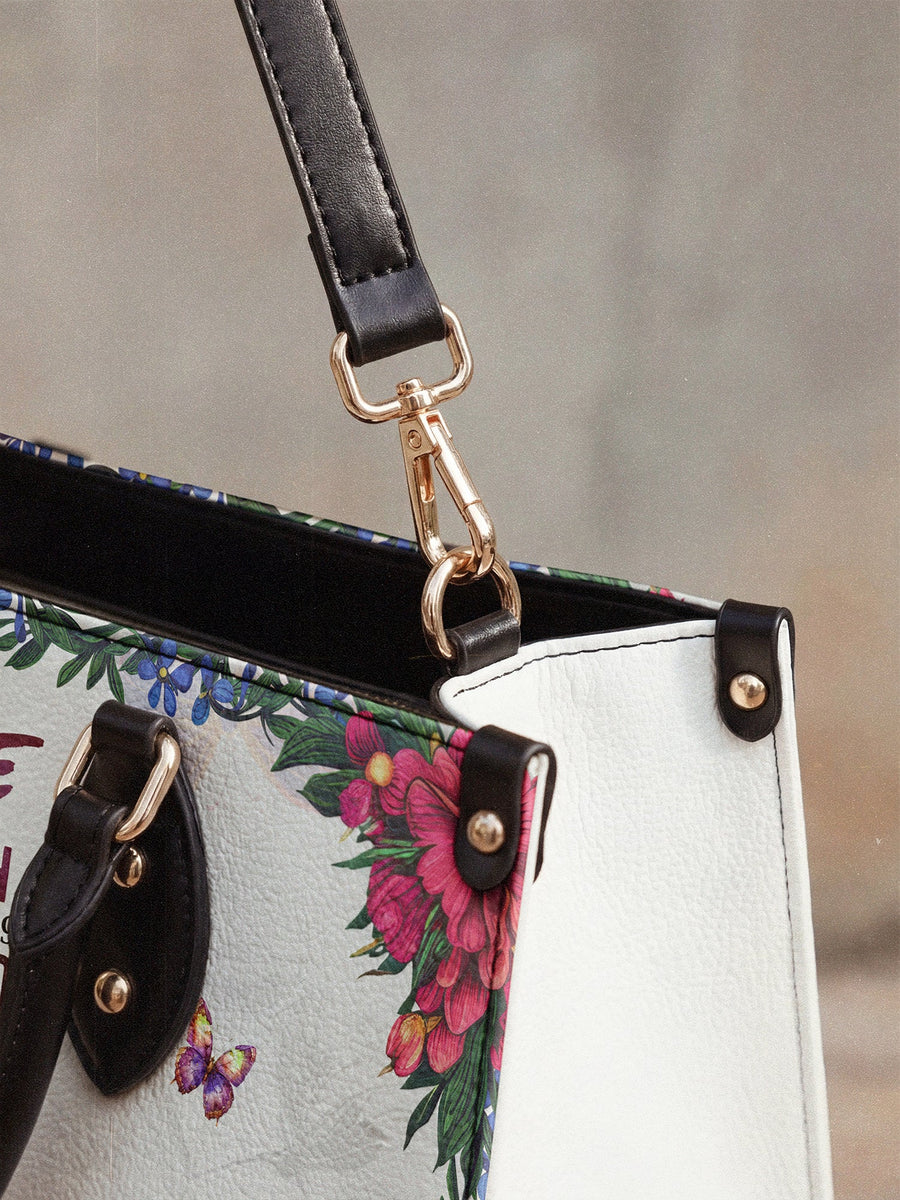 "Imani" Dove White Leather Handbag A250 Deal