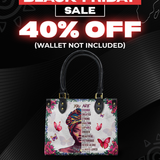 "Imani" Dove White Small Leather Handbag Deal