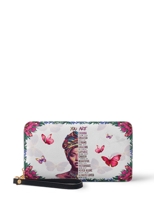 "Imani" Dove White Wallet