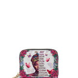 "Imani" Dove White Mini Wallet