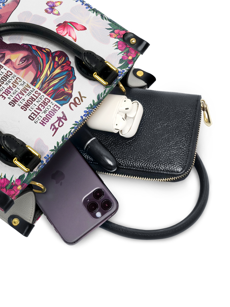 "Imani" Dove White Small Leather Handbag A250 Deal