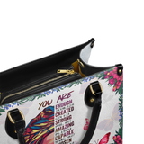 "Imani" Dove White Leather Handbag Deal