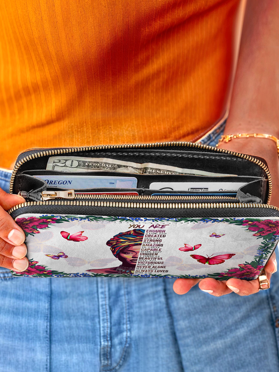 "Imani" Dove White Wallet