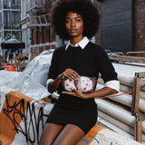 "Imani" Dove White Eclipse Makeup Bag - BRAVE ONES DEAL