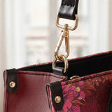 "Imani" Pomegranate Red Leather Handbag - BRAVE ONES DEAL