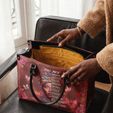 "Imani" Pomegranate Red Leather Handbag - BRAVE ONES DEAL