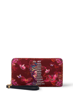 "Imani" Pomegranate Red Wallet