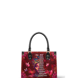 "Imani" Pomegranate Red Small Leather Handbag (Top Grain) BTS DEAL
