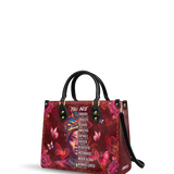 "Imani" Pomegranate Red Leather Handbag