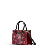 "Imani" Pomegranate Red Small Leather Handbag (Vegan) BTS DEAL