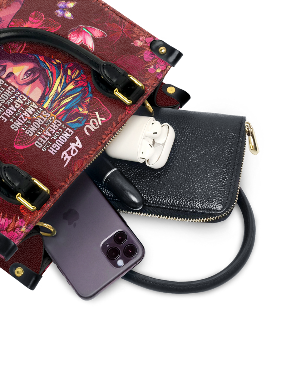 "Imani" Pomegranate Red Small Leather Handbag A250 Deal