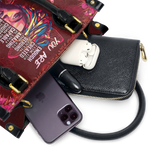 "Imani" Pomegranate Red Small Leather Handbag