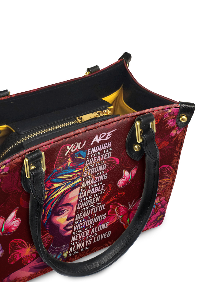 "Imani" Pomegranate Red Small Leather Handbag