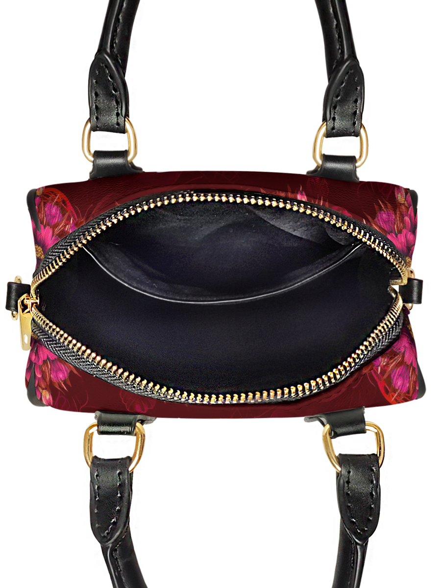 "Imani" Pomegranate Red Mini Satchel