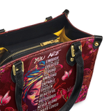 "Imani" Pomegranate Red Small Leather Handbag (Vegan) BTS DEAL
