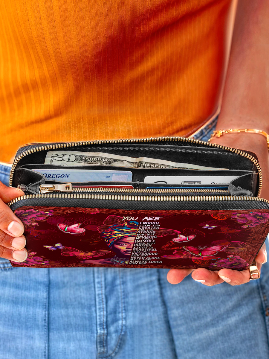 "Imani" Pomegranate Red Wallet