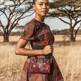 "Imani" Pomegranate Red Mini Satchel Deal