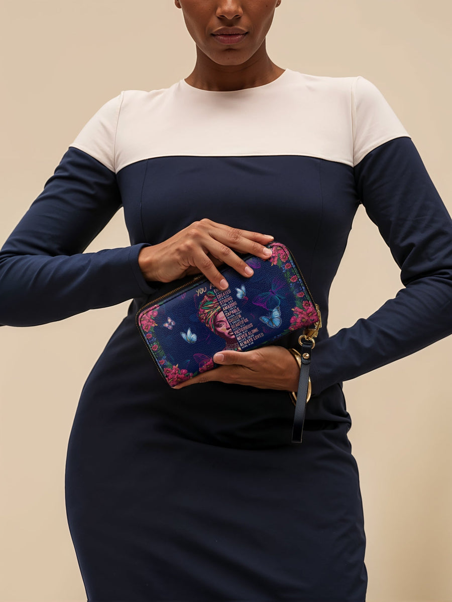 "Imani" Blue Orchid Wallet FALL CLEARANCE DEAL