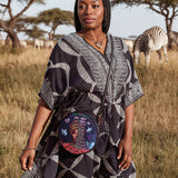 "Imani" Blue Orchid Circle Crossbody Bag BTS DEAL