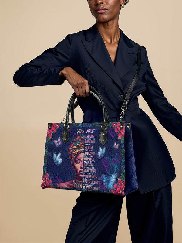 "Imani" Blue Orchid Leather Handbag Matching Set - DD DEAL
