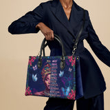 "Imani" Blue Orchid Leather Handbag Deal