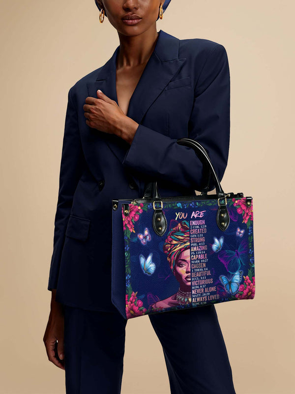 "Imani" Blue Orchid Leather Handbag Matching Set - DD DEAL