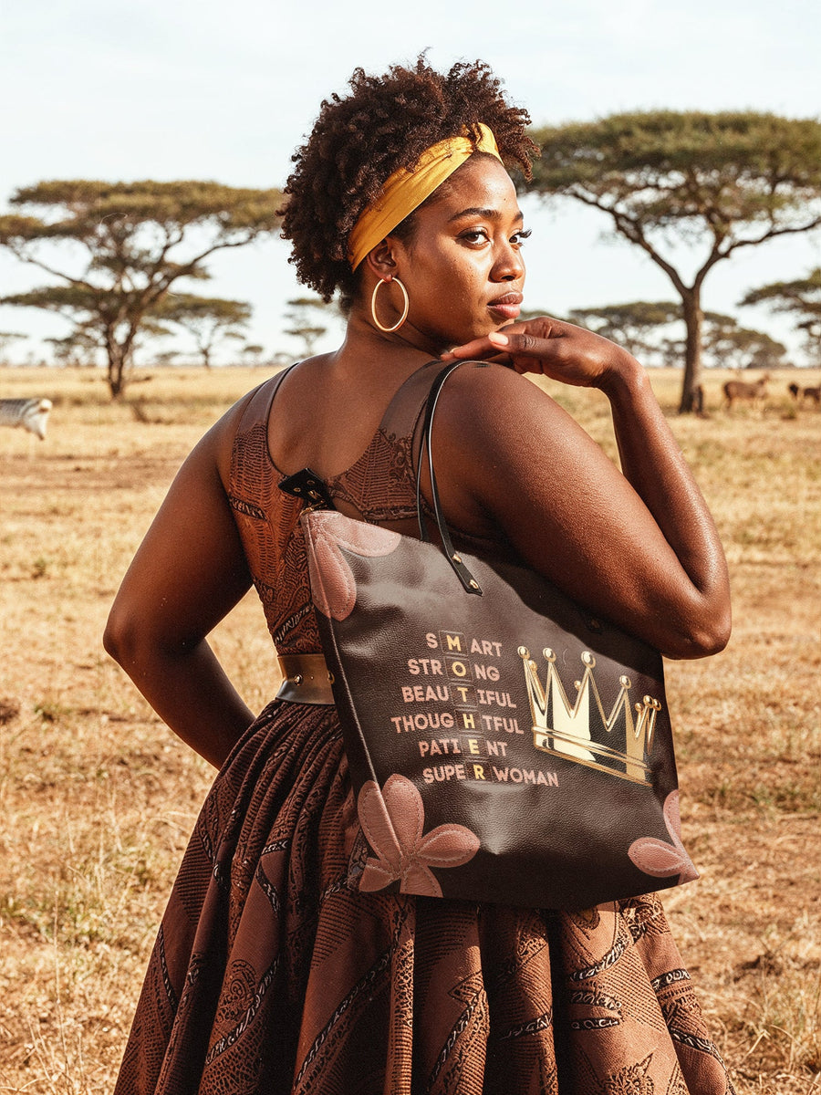 "Imarimom" Leather Tote Bag
