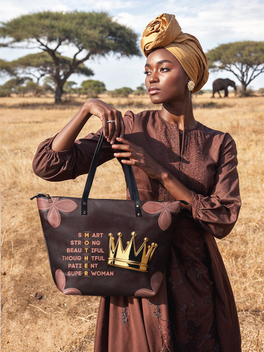 "Imarimom" Leather Tote Bag