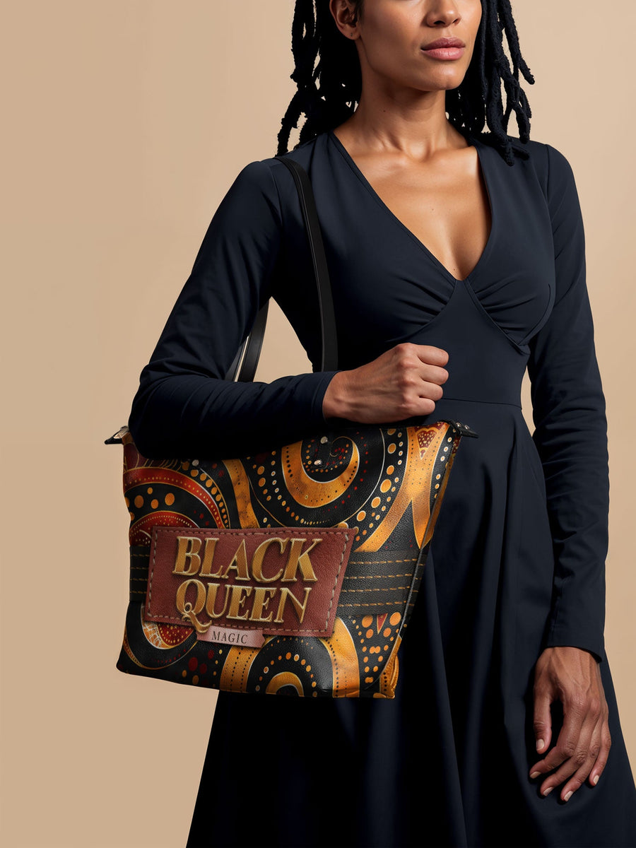 "Makeda" Leather Tote Bag Matching Set - DD DEAL