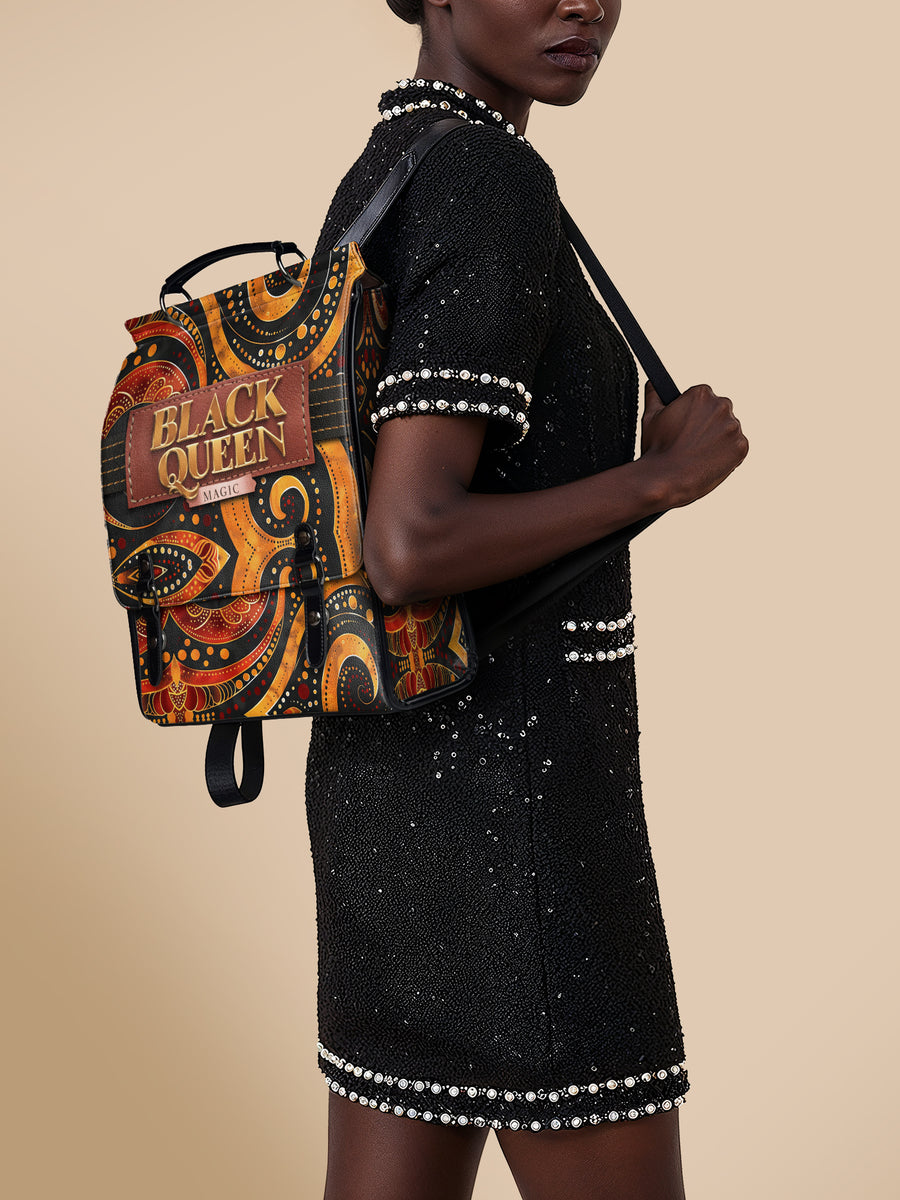 "Makeda" Leather Backpack