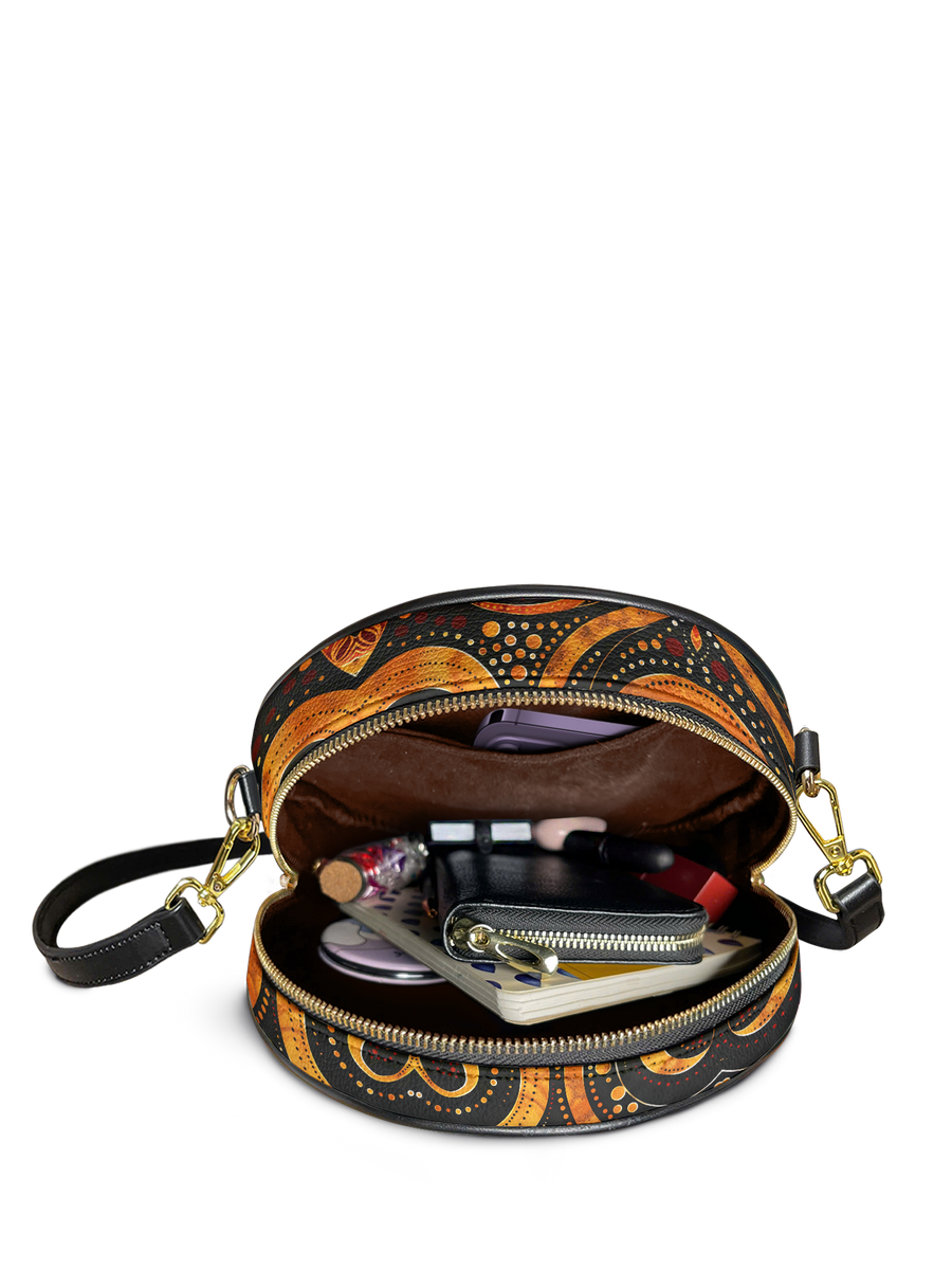 "Makeda" Circle Crossbody Bag