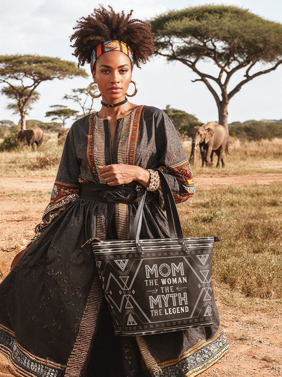 "Mamalore" Leather Tote Bag