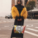 "Nandeka" Leather Tote Bag