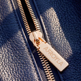 "Safiya" Navy Blue Chain Tote Bag