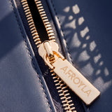 "Safiya" Navy Blue Chain Tote Bag