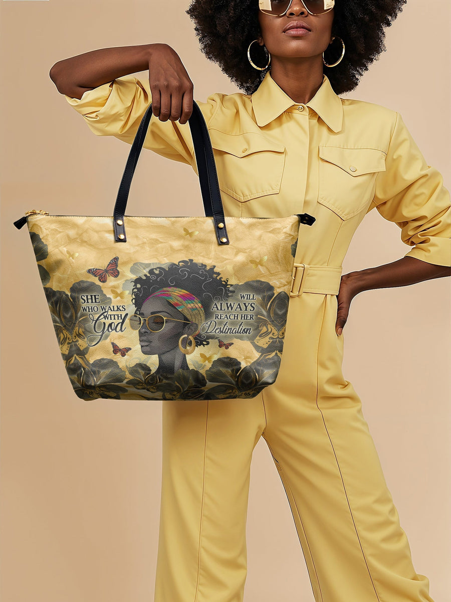 "Njia" Leather Tote Bag Matching Set - DD DEAL