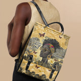 "Njia" Leather Backpack