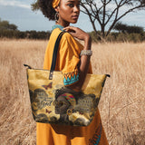 "Njia" Leather Tote Bag BTS DEAL