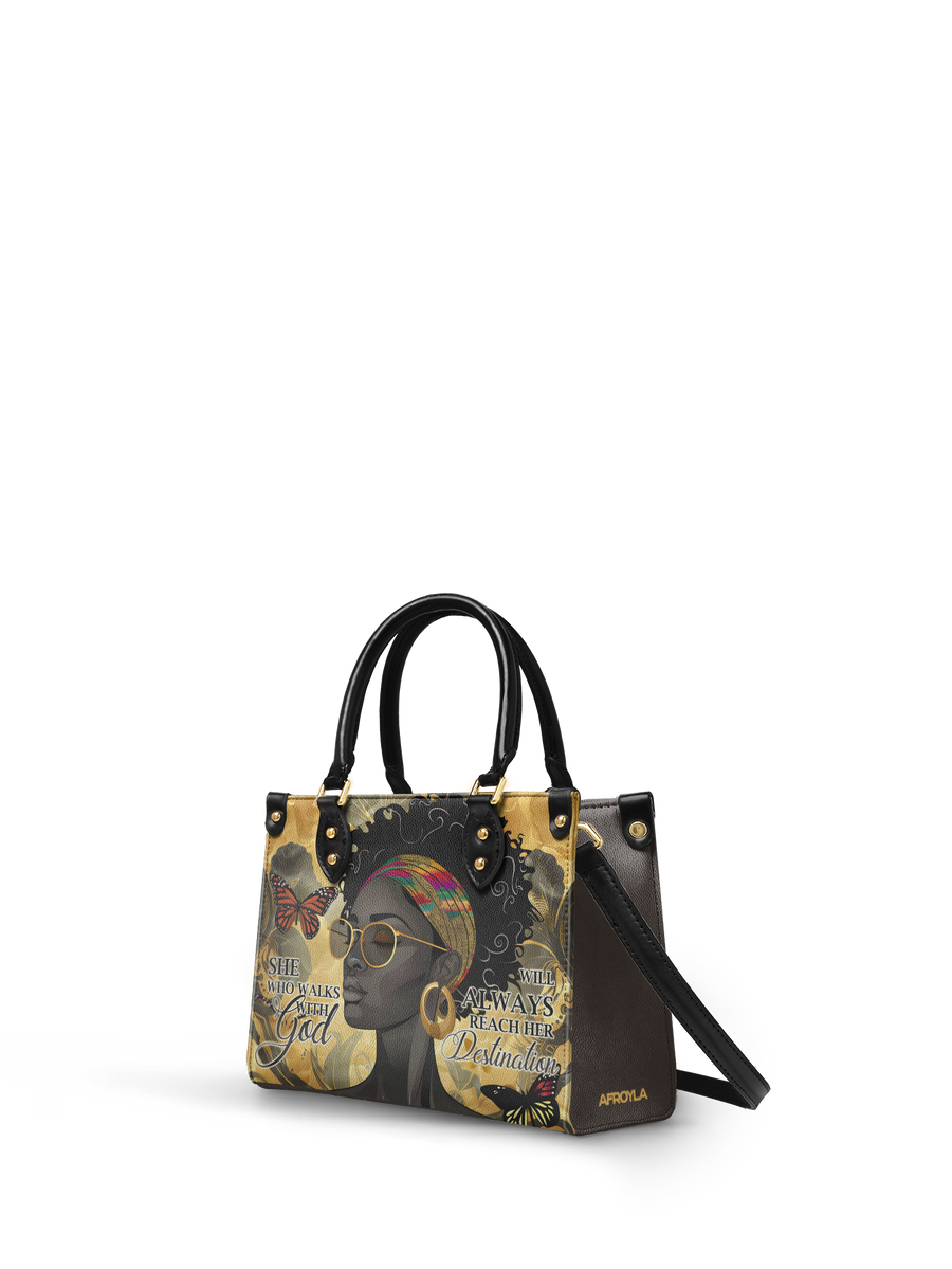 "Njia" Small Leather Handbag