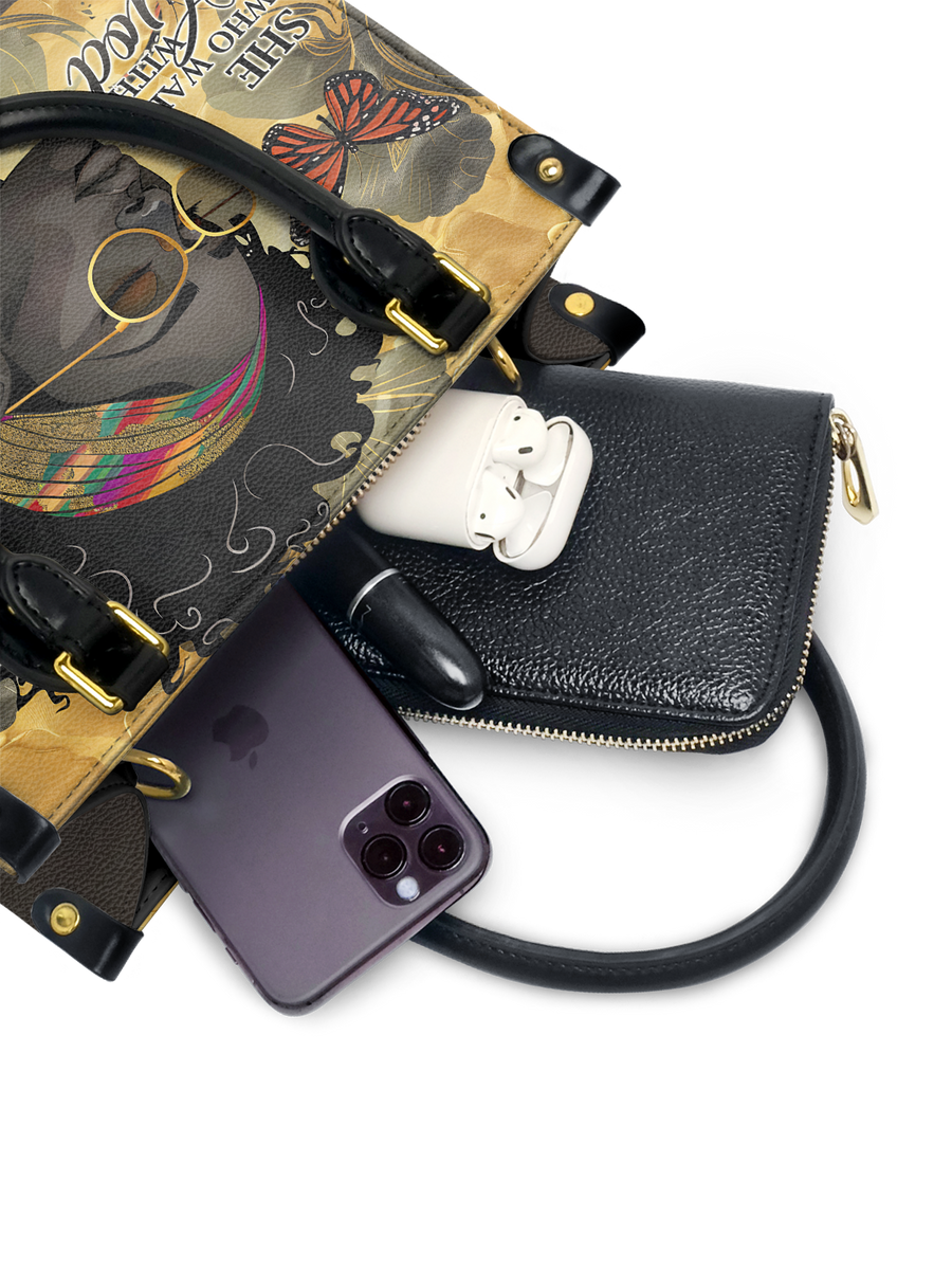 "Njia" Small Leather Handbag