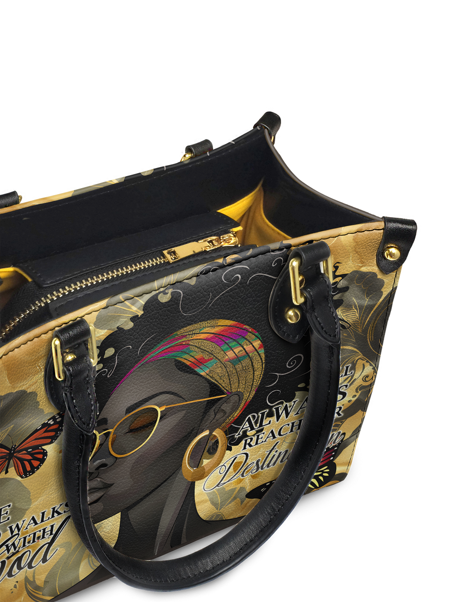 "Njia" Small Leather Handbag