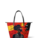 "Sanaa" Paprika Leather Tote Bag - BRAVE ONES DEAL