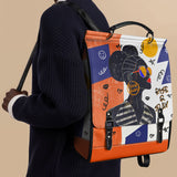 "Sanaa" Salt Pop Leather Backpack