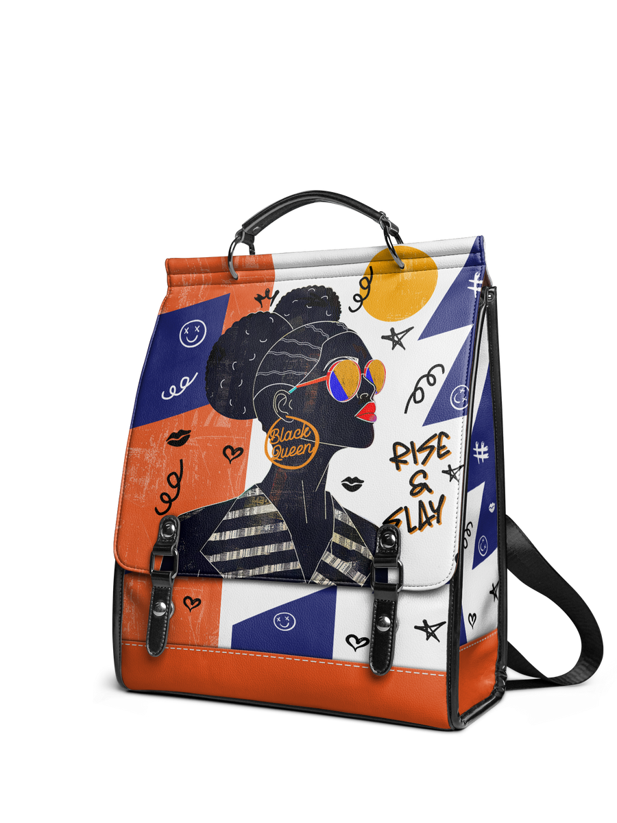 "Sanaa" Salt Pop Leather Backpack