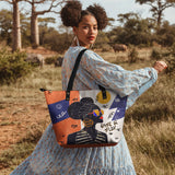 "Sanaa" Rise & Slay White Leather Tote Bag Deal