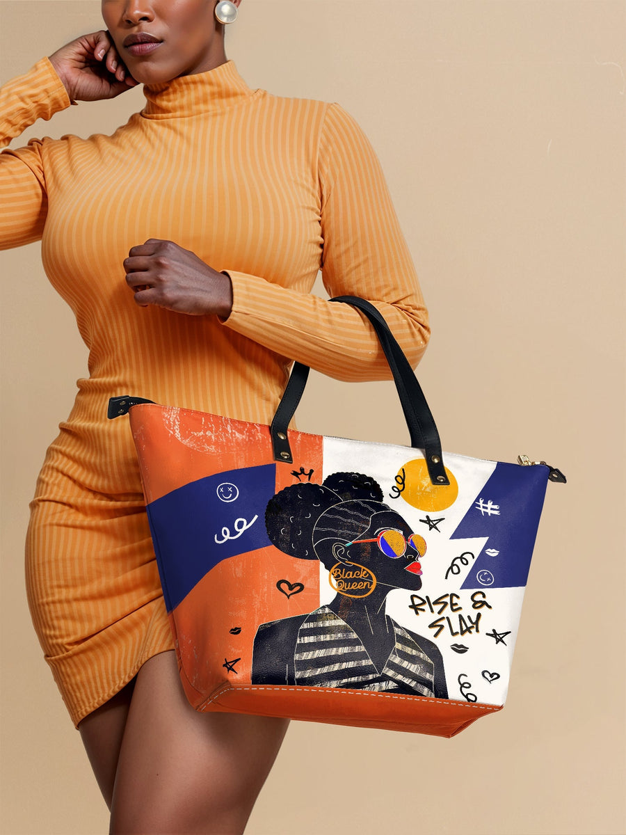 "Sanaa" Salt Pop Leather Tote Bag - DD DEAL
