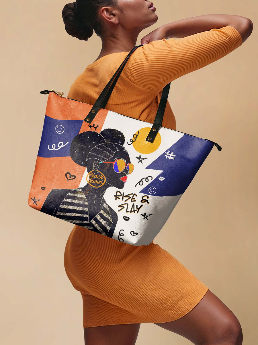 "Sanaa" Salt Pop Leather Tote Bag - DD DEAL