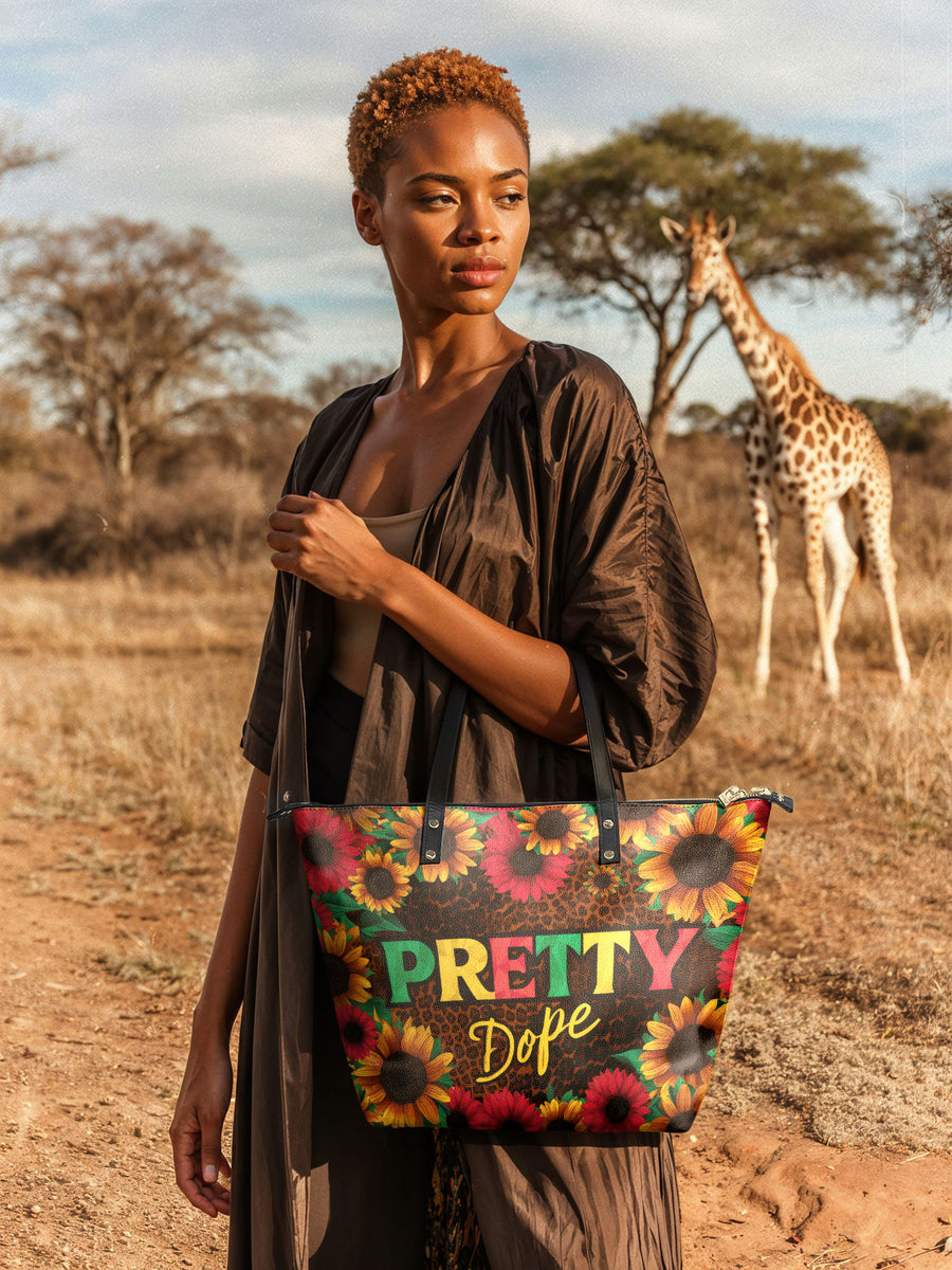 "Solya" Leather Tote Bag