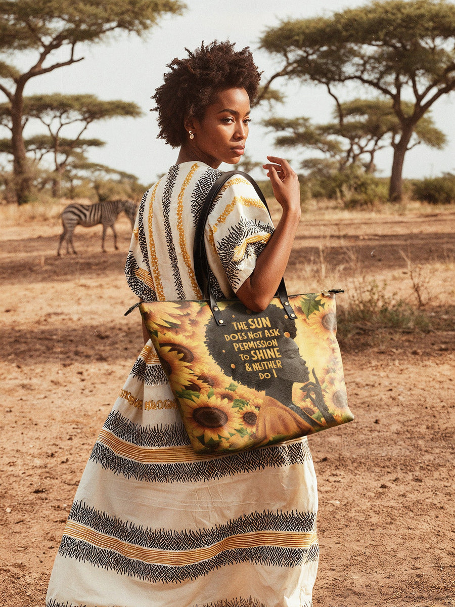 "Sunaya" Leather Tote Bag