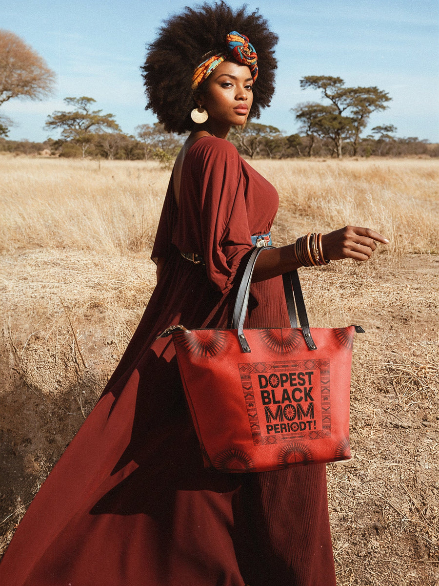 "Tajimom" Leather Tote Bag